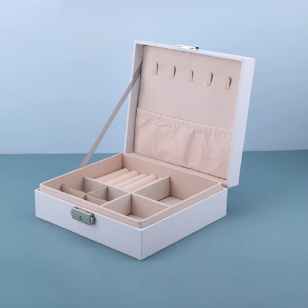 1 шт. Шкатулка для украшений большой вместимости, в виде выдвижного ящика, с замком, Органайзер для украшений большой вместимости, Для ожерелий, колец, серег и т. д.
