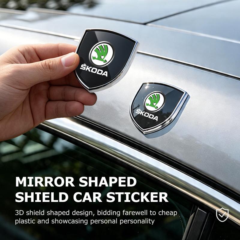 Car Body Badge Metal Creative Sticker Exterior Modification MF78 Accessories For Skoda Rapid Octavia Derivative Enyaq-iV VisionS Yeti