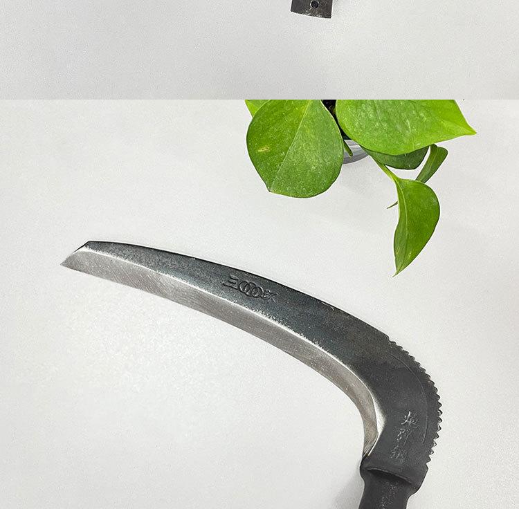 Manganese Steel Agricultural Scythe - Grass & Weed Cutter, Harvesting Tool, Outdoor Mower