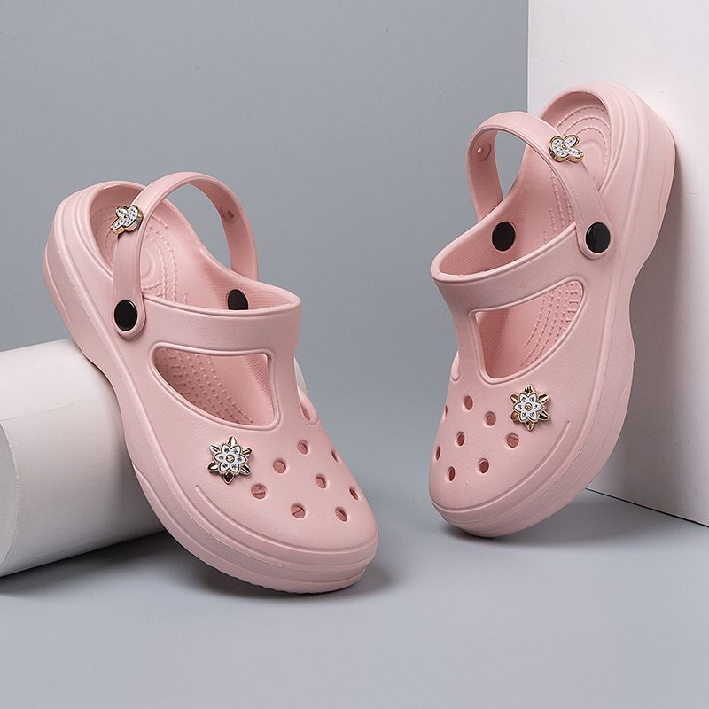 Шлепанцы, мюли, женские тапочки, пляжные сандалии, облачно-зеленые с каблуком, летняя мягкая обувь для женщин 2024 г., 39, акция, уникальная обувь из ЭВА