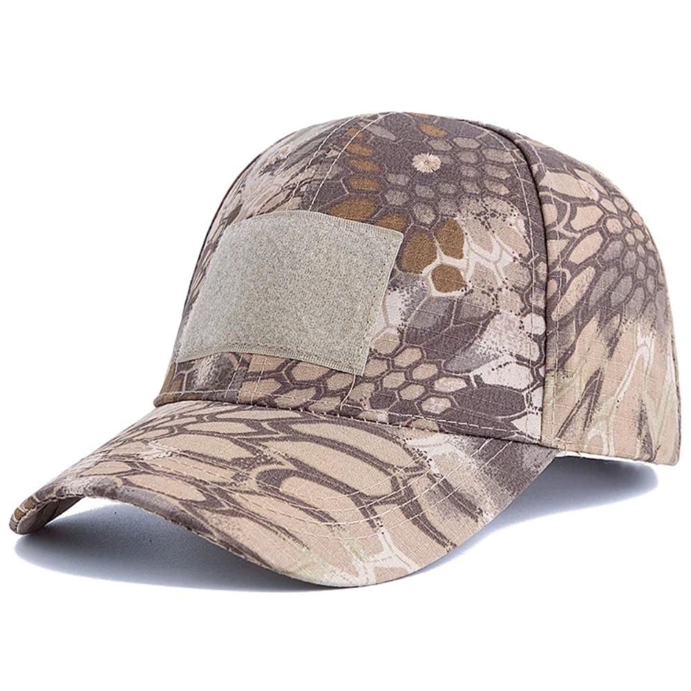 Мужская тактическая бейсболка с камуфляжем и 3 липучками для патчей, военная камуфляжная кепка для активного отдыха, рыбалки, походов