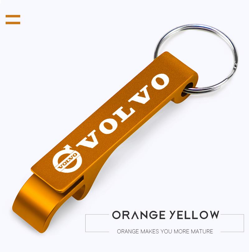 1Pcs Portable Beer Bottle Opener Key Chain Accessories For Volvo XC90 V90 V60 XC60 V40 S80 S60 S90 C40 XC40 V70 XC70 C30 C70