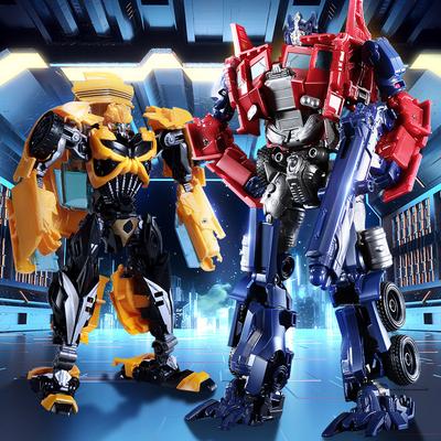 Игрушка-трансформер Модель автомобиля Кинг Конг Робот Бамблби Динозавр Кабель Фигурка Сплав Оригинал Дети