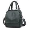 Fashion Wild School Bag Female PU Leather Travel Bag Gril's Sewing Thread Shcool Bag