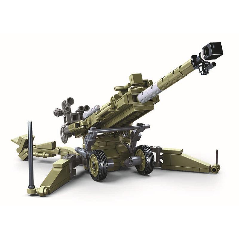 Военная Униформа WW2 M777, сверхлегкая полевая гаубица, армейское военное оружие, строительные блоки, наборы кирпичей, классическая модель, детские игрушки, подарок для мальчиков