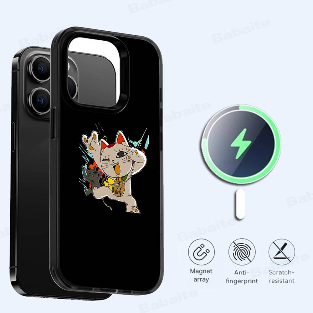 FUNNY DAN DA DAN For Magsafe Magnetic Phone Case Wireless PC+TPU For iPhone 11 12 13 14 15 16 17 Pro Max Plus