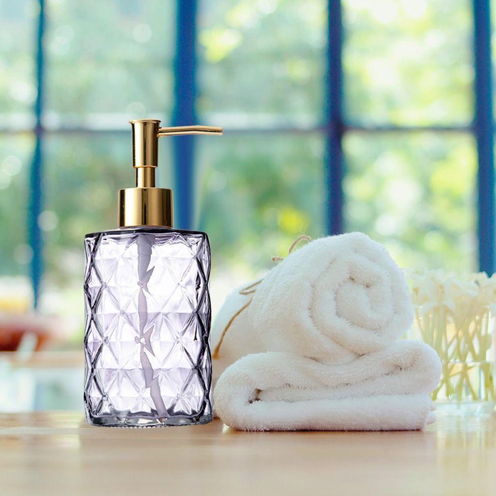 Стеклянный дозатор для мыла, бутылочный пресс, многоразовый контейнер для хранения, новые пустые бутылки