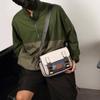 2024 Men's New Stitching Color Trend Small Square Bag Fashion Casual Large Capacity Crossbody Bag Man's Aesthetic Sling Shoulder