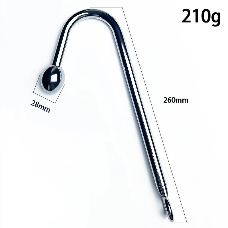 Анальный крючок из нержавеющей стали Анус шарики Металлический анальный дилататор Анальная пробка Большие анальные бусины массажер простаты вставка секс-игрушка для взрослых