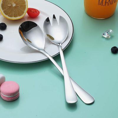 2 шт. Золотая ложка для салата, вилка, ложка для салата, набор столовых приборов из нержавеющей стали, набор ложек, красочная уникальная ложка, кухонный инструмент