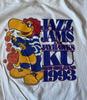 Баскетбольная футболка Kansas Jayhawks Белая футболка Размеры JJ5092 Унисекс футболка