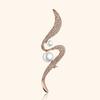 "Fleeting Time Brooch, High-end Women's Niche Design Sense Pearl Brooch, Grand Note Brooch.