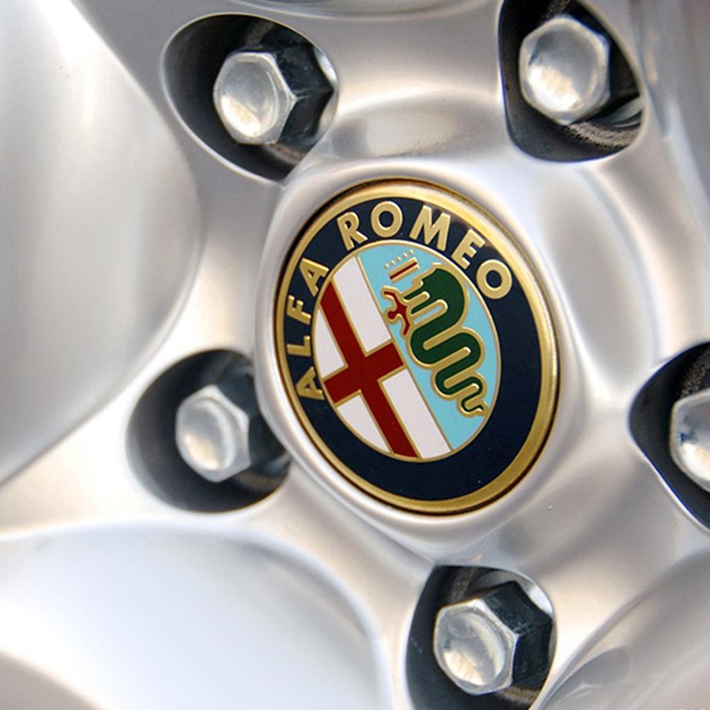 4PCS 56MM Car Wheel Center Hub Caps Stickers Auto Exterior Accessories For Alfa Romeo Giulia Stelvio Giulietta 156  Mito Brer