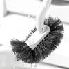 Toilet Brush Set with Holder Ergonomic Long Handle Deep Cleaning Toilet Brush Quick Assembly Bathroom Tool