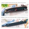 Cowhide Leather Mini Pen Pouch Zipper Electronic Writing Pen Protective  Organizer