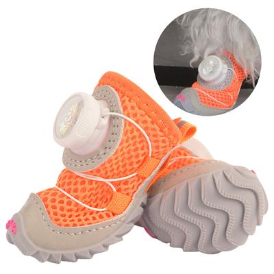 2 шт. Легкая собачья обувь Подошва Оксфорд Собачьи кроссовки Регулируемые ботинки для питомцев для маленьких собак Кошек Щенков Обувь