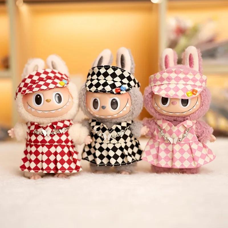 17 см Кукольная одежда шахматная доска теннисный комплект одежды детская подвесная одежда подтяжки брюки замена одежды трендовый подарок