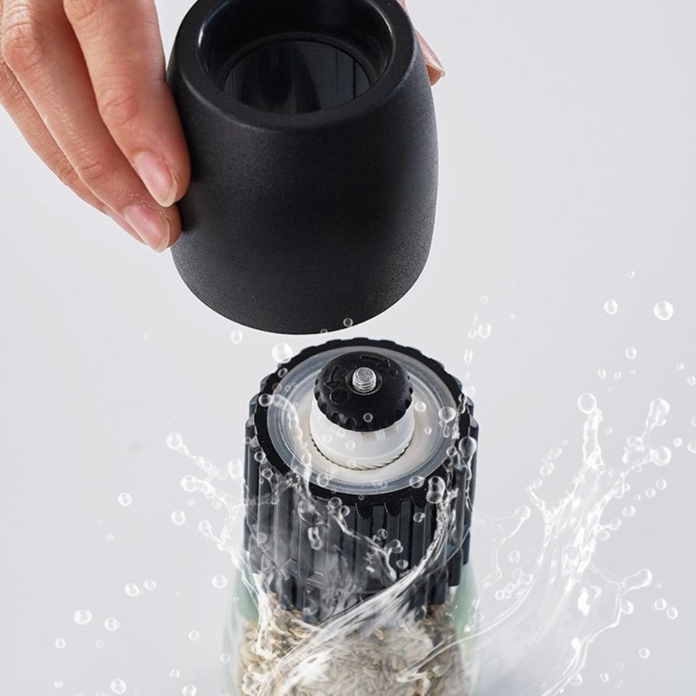 Glass Body Pepper Grinder Large Capacity Handheld Pepper Mill Mini Spice Mill Kitchen Mill