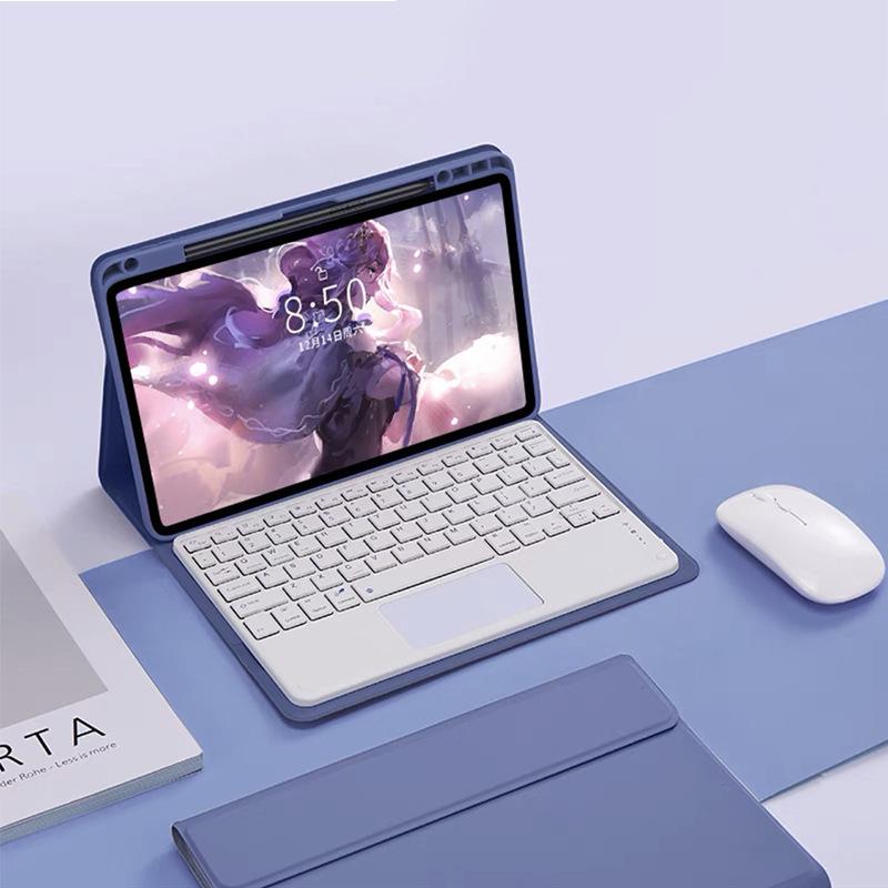 Чехол для Huawei MatePad SE 11.5S: Съемная сенсорная клавиатура с подсветкой и слотом для стилуса