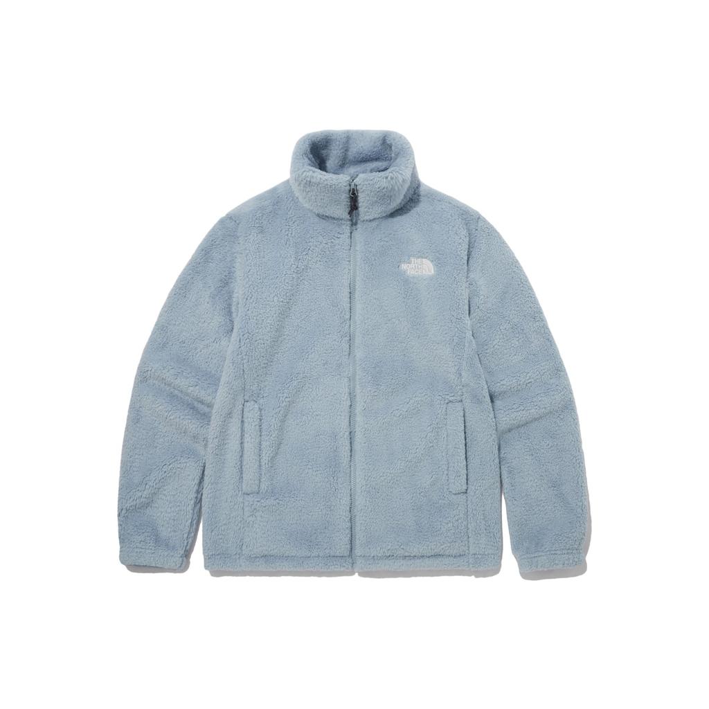 The North Face Удобная флисовая куртка на молнии Alpha, пудрово-голубая, унисекс, корейская версия, NJ4FP57M
