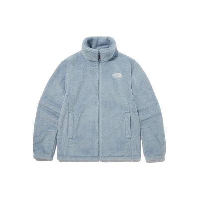 The North Face Удобная флисовая куртка на молнии Alpha, пудрово-голубая, унисекс, корейская версия, NJ4FP57M