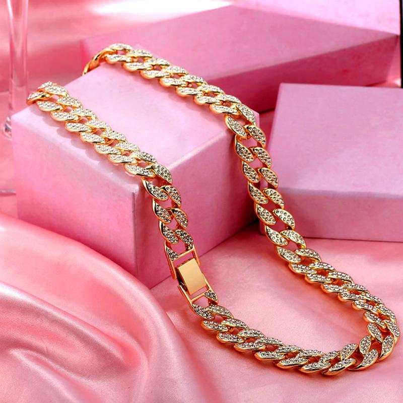 Miami Cuban Choker Link Chain Silver Plated Mens Hip Hop Necklace Jewelry
