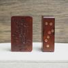 Lightning-Struck Jujube Wood Pendant with Six-Star and Seven-Star Crape Myrtle Design - Taoist Magic Tool