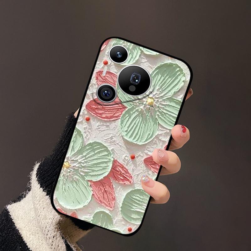 Чехол для Huawei Pura 70 Черный Матовый Милый Мягкий Силиконовый ТПУ Чехлы для Pura70 Pro Pura 70 Pro+ Плюс Ультра Чехол Защитный Fundas