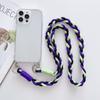 Чехол-сумка через плечо с ремешком на шею для Samsung Galaxy S24 S23 S22 Ultra S21 Plus S20 FE Note 20, противоударный, плетеный шнурок, прозрачная крышка