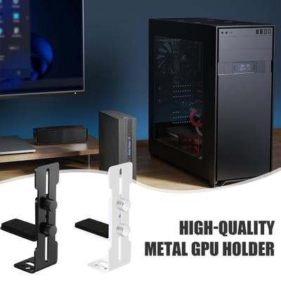Держатель для видеокарты Прочная конструкция Регулируемый кронштейн для GPU Высота Универсальная видеокарта GPU