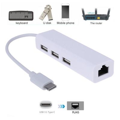 Кабели локальной сети Type-C к RJ45, адаптер USB 3.1 для ноутбука к сетевому кабелю для мобильного телефона/U-диска/маршрутизатора