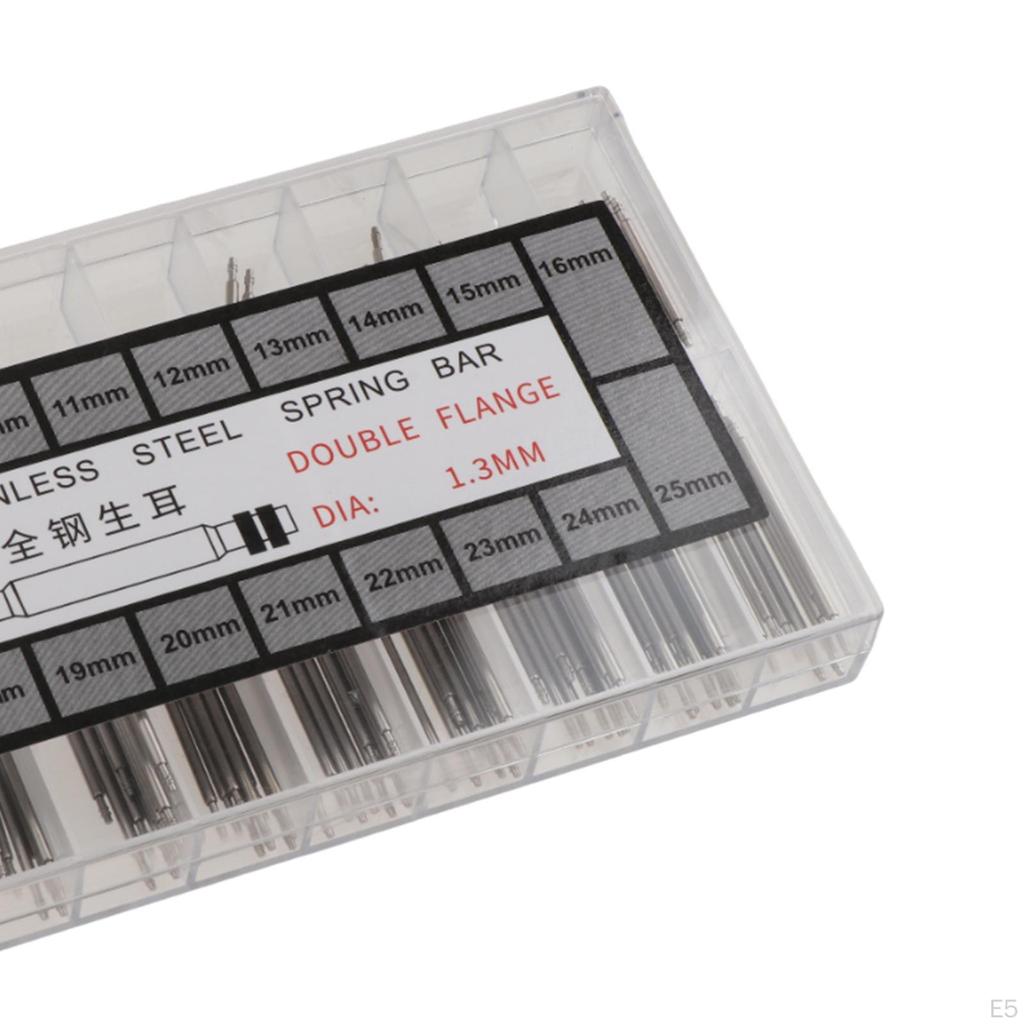 1 коробка соединительных стержней пружинных стержней для часовых ремешков, штифтов для крепления пряжек