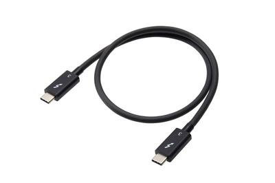Пассивный кабель Thunderbolt 3 от Sumitomo Electric, 40 Гбит/с, USB-кабель (Сертифицированный черный) Type-C (0.5м)