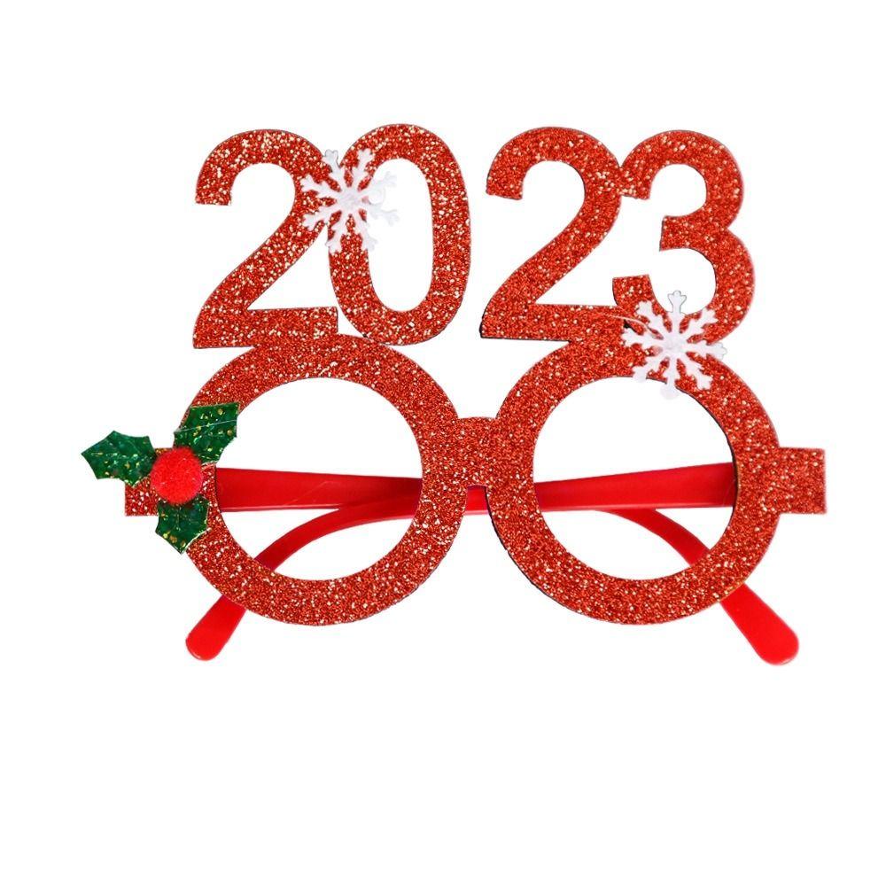 Party Decorations Christmas Frame Glasses Christmas Decorative Glasses Santa Claus Eyeglasses