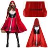 Персонализированный костюм Красной Шапочки с вышивкой и текстом, форма для Хэллоуинской игры