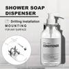 500 мл Прозрачный дозатор шампуня и кондиционера для настенного крепления бутылки мыла для душа с этикетками сменные дозаторы для геля для душа для ванной комнаты кухни