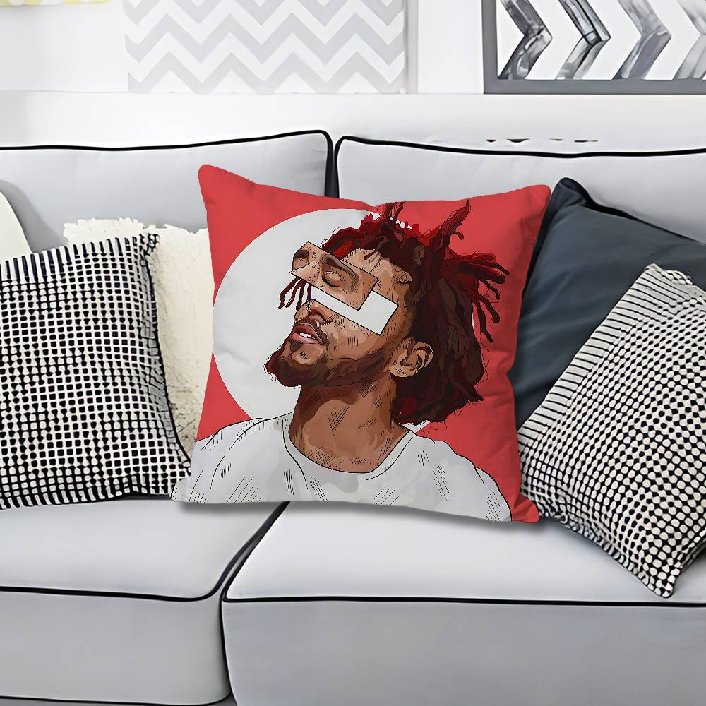 JJ Cole The FallOff Anime Celebrity Merchandise AllMatch Printed Pillow Case Sofa Car Office Room Decoration Protector