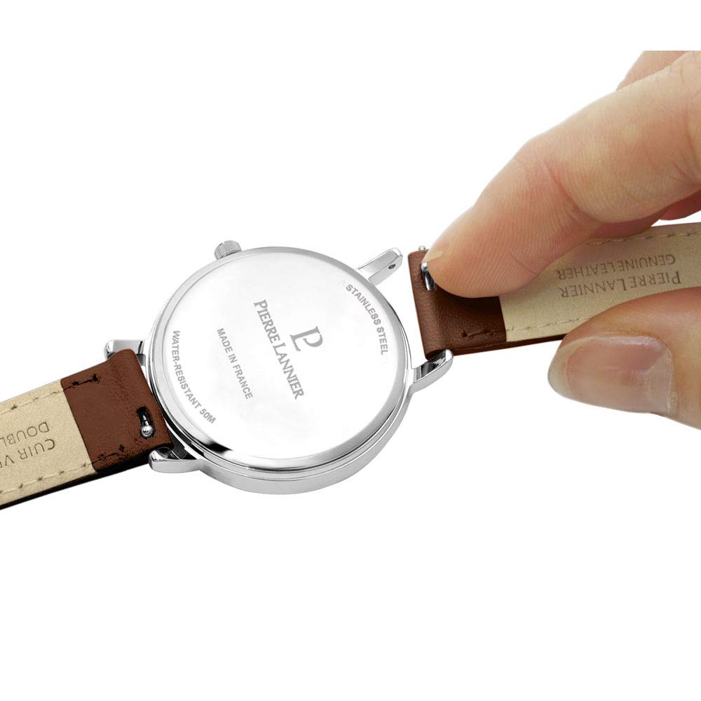 Pierre Lannier Часы Коллекция Aeolia Кожаный ремень P040J604 Импортный Коричневый [Pierre Lannier] Женские [Обычный продукт]