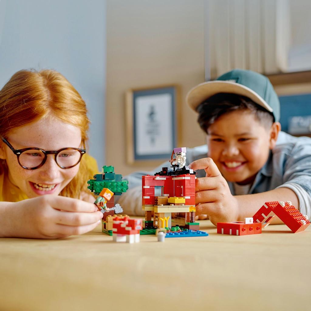 LEGO Minecraft Mushroom House Toy Подарок на день рождения Блок Рождество Мальчики Девочки Дети 8 лет 9 лет 10 лет Начальная школа