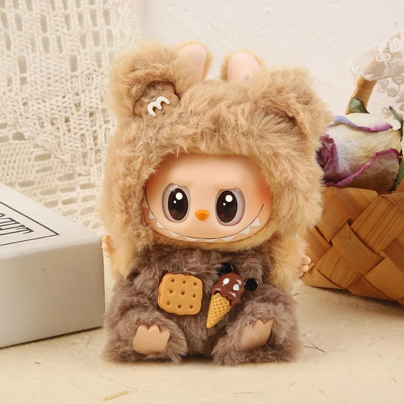 17см Одежда Лабубу V1/V2 Одежда Кукольная одежда Мультяшный Кролик/Медведь Стиль Комбинезон Набор наряда