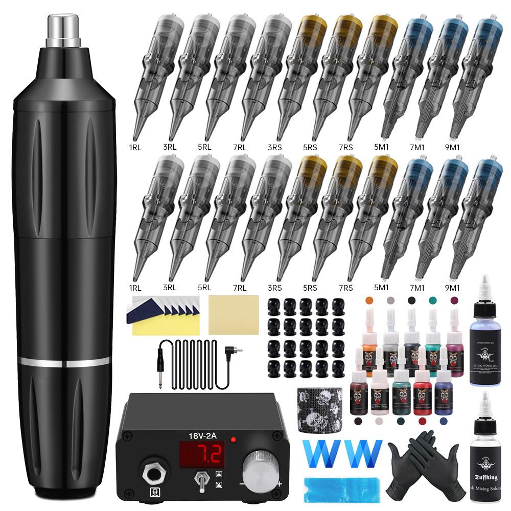 Набор для татуировки с иглой в виде полумесяца тираннозавра, полноразмерный инструмент для татуировки, интегрированная игла для татуировки, 20 шт.