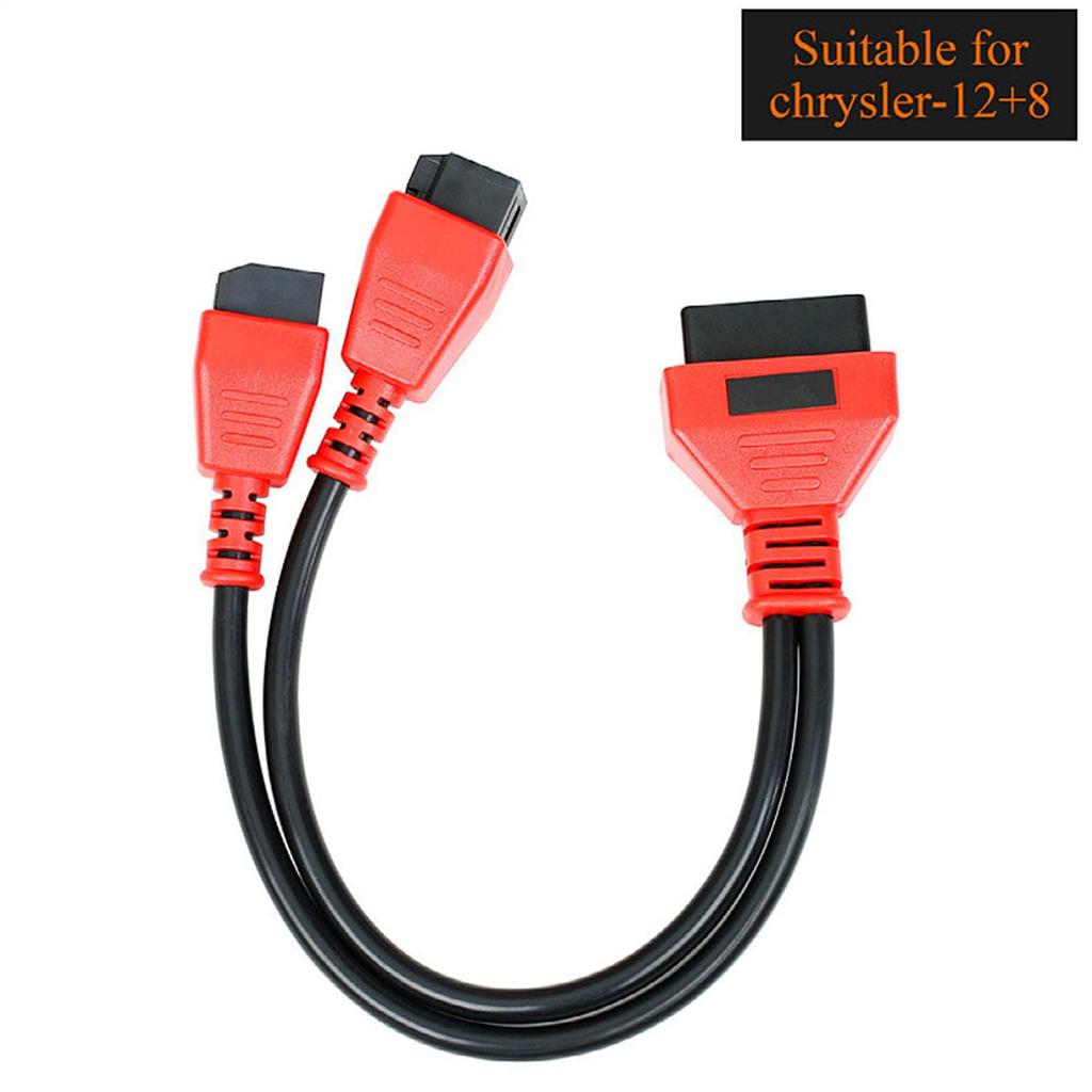 Diagnostic Bypass Adapter - FCA 12+8 OBDII Connector Cable, Gateway Accessories | Reinforced Construction,