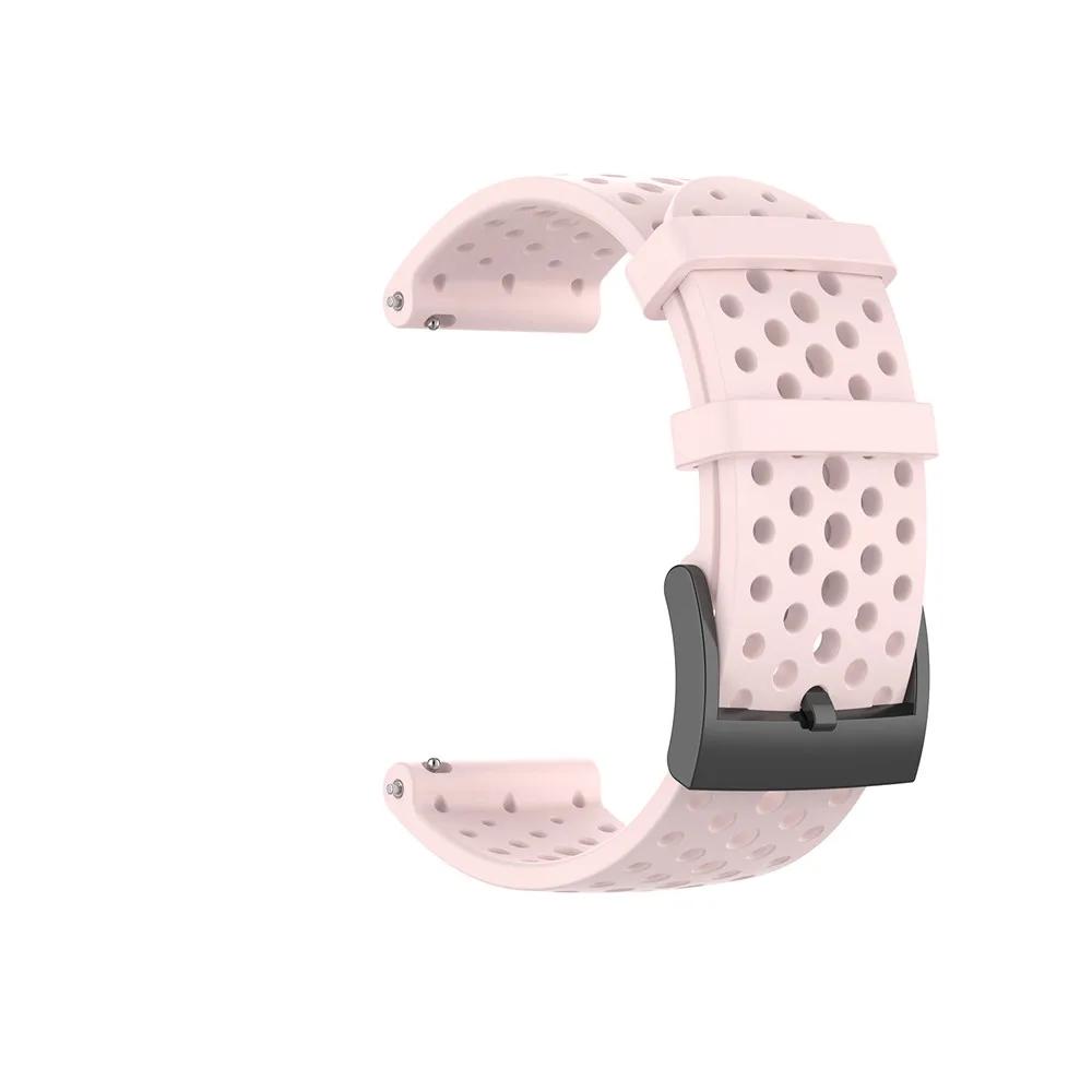 Силиконовый ремешок для часов suunto spartan sport wrist hr для часов Suunto 9/9 baro/suunto7/D5, сменный браслет 24 мм