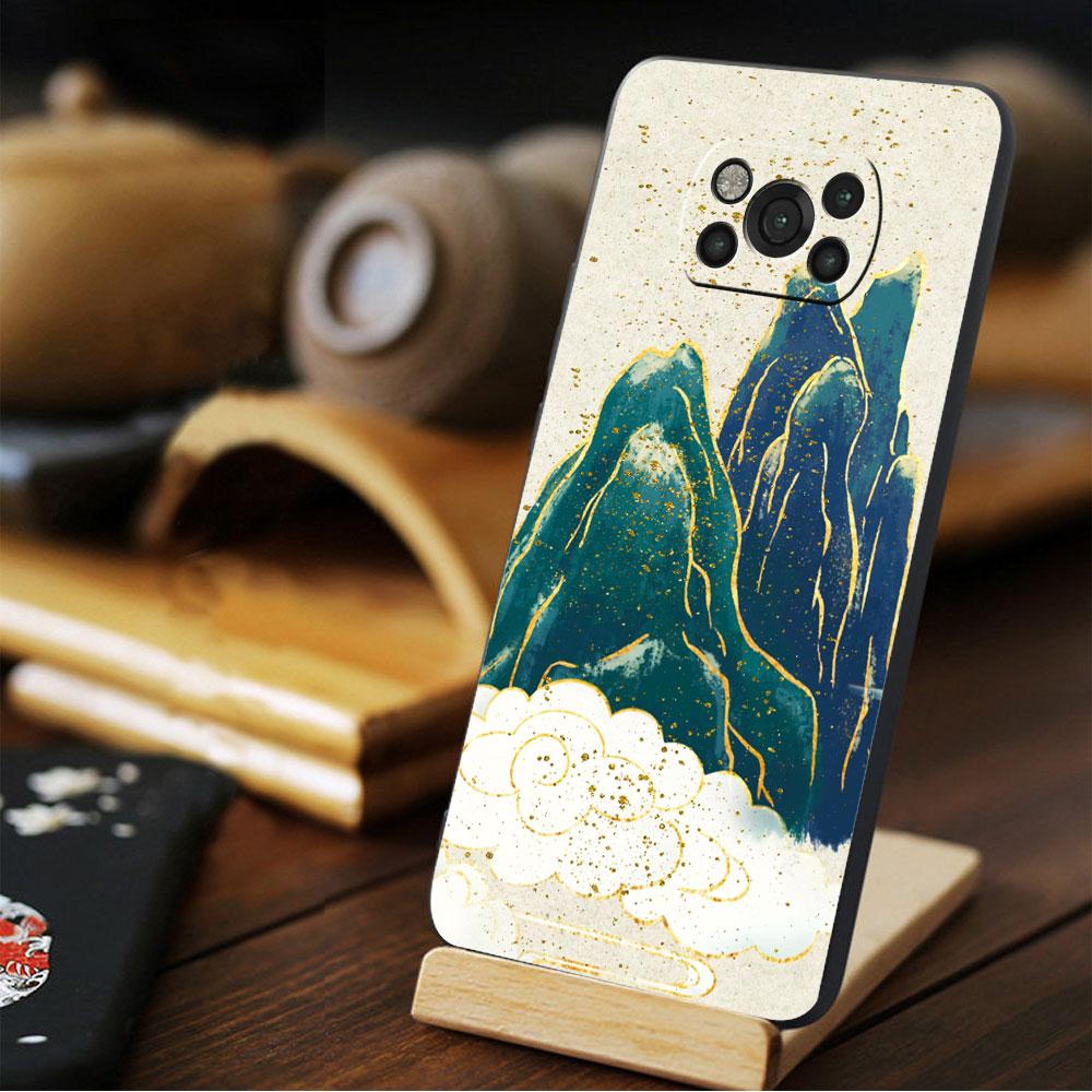 Роскошный художественный принт из золотой фольги для Xiaomi POCO 11T 10T F4 GT X3 NFC F3 X4 M4 Pro 5G 9T M3 MI 11 lite Back Celular Funda