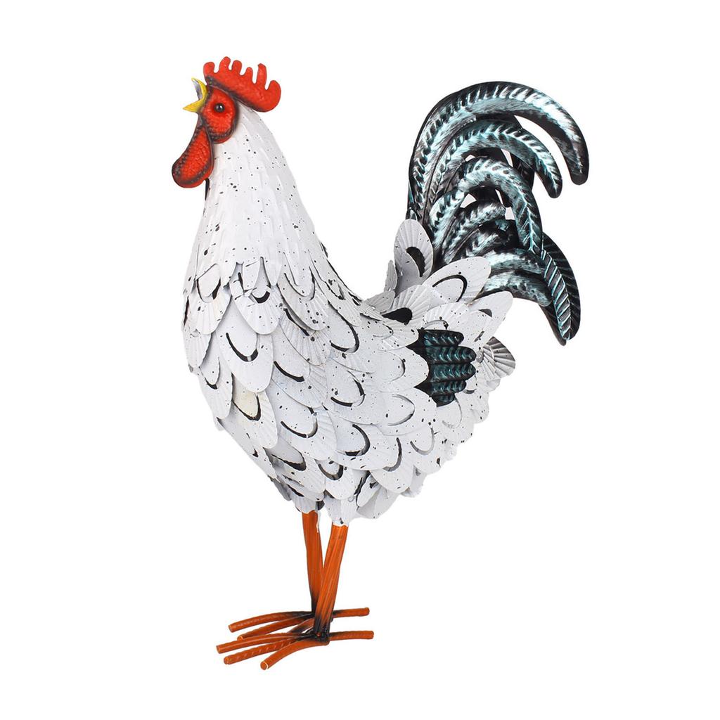Металлический петух, украшение для двора, курица, украшения для сада, скульптуры для сада, металлическая курица, декор для кухни на заднем дворе