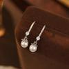 Серьги-крючки Banyan Tree из серебра 925 пробы с жемчугом в стиле легкой роскоши - Элегантные женские серьги