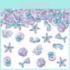 Mermaid Starfish Coral Birthday Confetti Paper Scatter For Party Decoration And Festive Settings