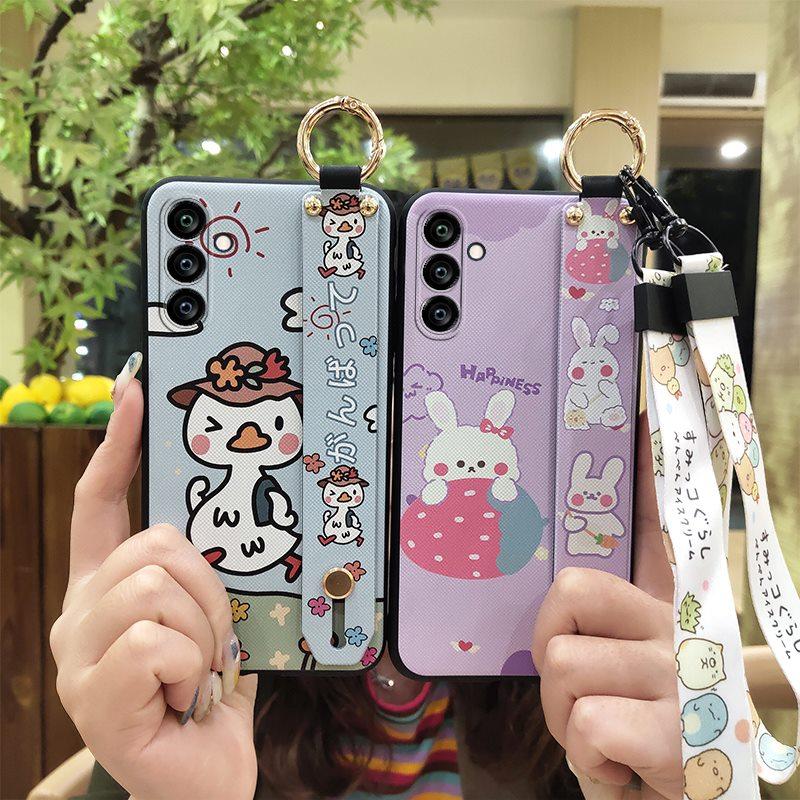 Wrist Strap Fashion Design Phone Case For Samsung Galaxy A24/SM-A245F/A25 5G Waterproof Durable Lanyard Phone Holder