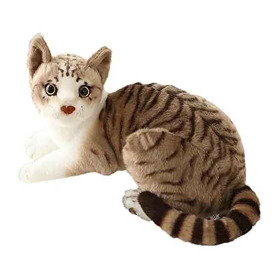 GUDVES Siamese cat plush toy short-haired realistic gift children 30.5cm (B)