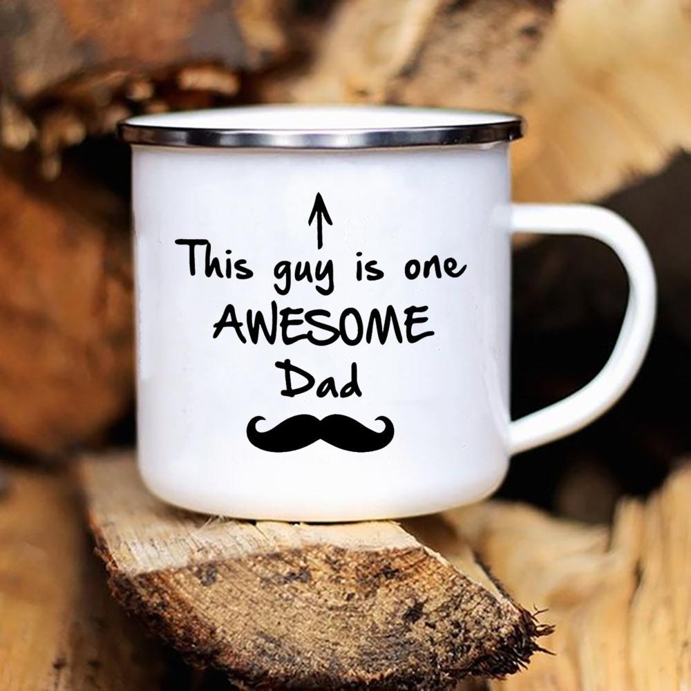 Папа, ты не старый, ты классический принт, смешная эмалевая кофейная чашка, оригинальные чашки для завтрака, чтобы сублимировать друзей, кружка для кемпинга, милая